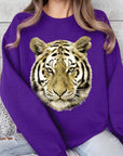 Tiger Graphic Fleece Sweatshirts