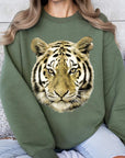 Tiger Graphic Fleece Sweatshirts