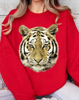 Tiger Graphic Fleece Sweatshirts