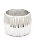 Oversize Textured Hinged Statement Bangle