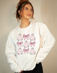 PLUS Halloween Ghost Coquette Graphic Sweatshirt