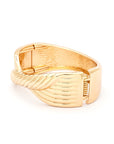 Twisted Designed Hinged Bangle