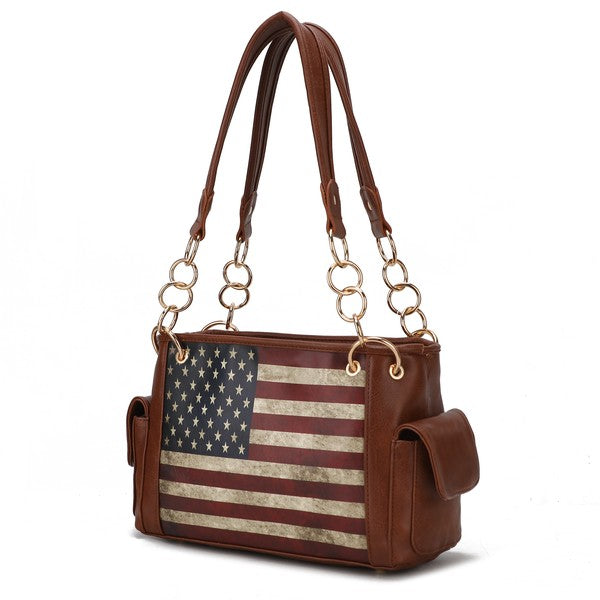 MKF Alaina Women&#39;s Flag Shoulder Bag by Mia K