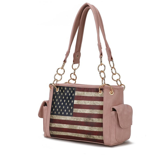 MKF Alaina Women&#39;s Flag Shoulder Bag by Mia K