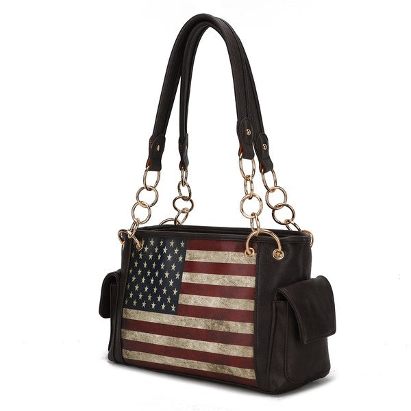 MKF Alaina Women&#39;s Flag Shoulder Bag by Mia K