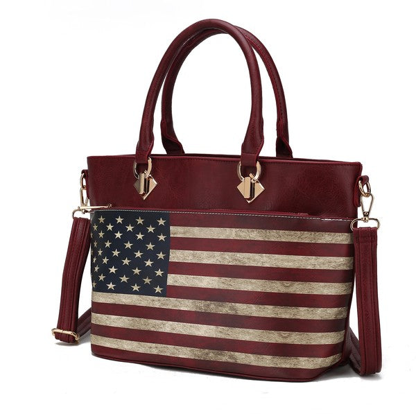 MKF Lilian Women&#39;s FLAG Tote Bag by Mia K