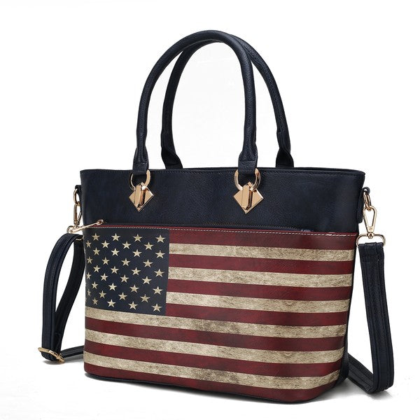 MKF Lilian Women&#39;s FLAG Tote Bag by Mia K