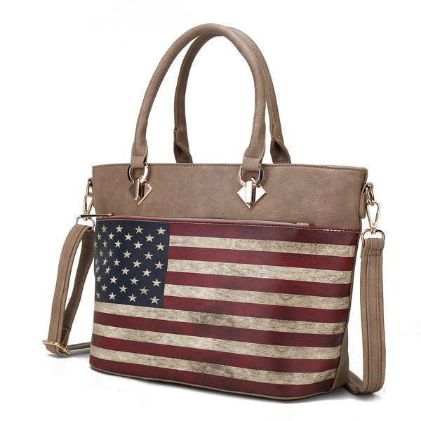 MKF Lilian Women&#39;s FLAG Tote Bag by Mia K