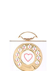 Telephone Dial Hard Case Clutch Bag