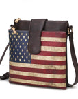 MKF Josephine Women's FLAG Crossbody Bag by Mia K