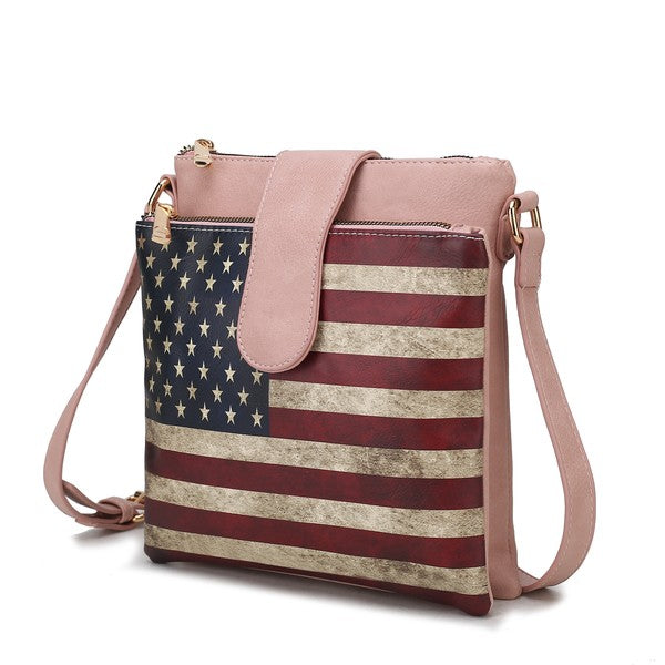 MKF Josephine Women&#39;s FLAG Crossbody Bag by Mia K