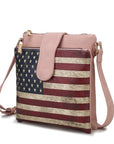 MKF Josephine Women's FLAG Crossbody Bag by Mia K