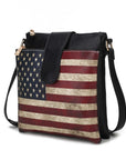 MKF Josephine Women's FLAG Crossbody Bag by Mia K