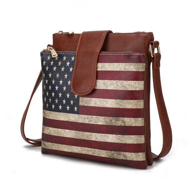 MKF Josephine Women&#39;s FLAG Crossbody Bag by Mia K