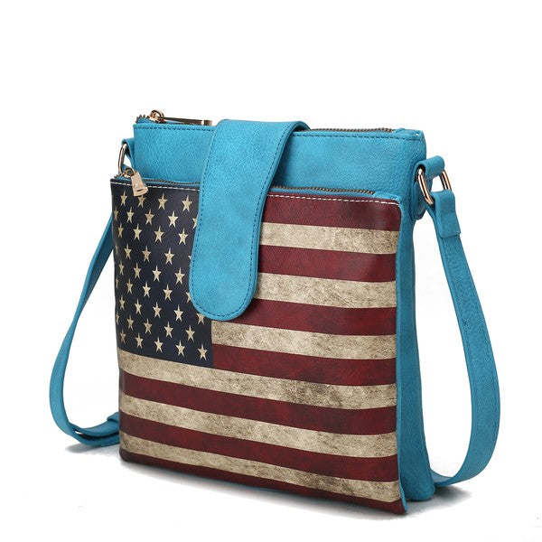 MKF Josephine Women&#39;s FLAG Crossbody Bag by Mia K