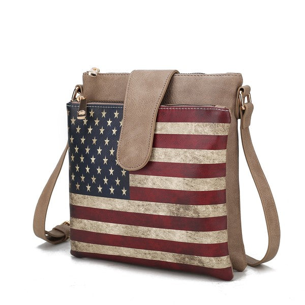 MKF Josephine Women&#39;s FLAG Crossbody Bag by Mia K