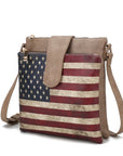 MKF Josephine Women's FLAG Crossbody Bag by Mia K