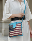 MKF Josephine Women's FLAG Crossbody Bag by Mia K