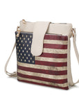 MKF Josephine Women's FLAG Crossbody Bag by Mia K