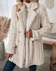 Sherpa Long Button Front Coat