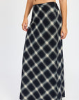 Emory Park Bias Maxi Skirt in Dark Navy