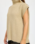 Emory Park Split Back Turtleneck Sweater Top