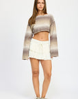 Emory Park Ombre Cropped Shrug Top