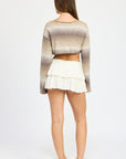 Emory Park Ombre Cropped Shrug Top