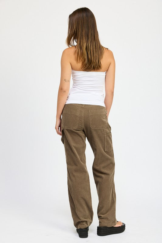 Emory Park Corduroy Full Pants with Pockets