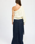 Emory Park Oversized One Shoulder Sweater