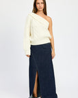 Emory Park Oversized One Shoulder Sweater