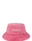 LOS ANGELES Embroidery Pigment Bucket Hat