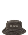 LOS ANGELES Embroidery Pigment Bucket Hat