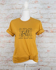 PLUS Fall Words Graphic Tee