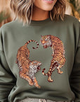 Tigers Graphic Fleece Sweatshirts