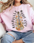 Nashville Music City Graphic Fleece Sweatshirts