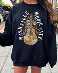 Nashville Music City Graphic Fleece Sweatshirts