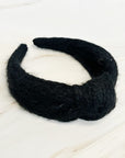 Cabled Knit Knotted Headband