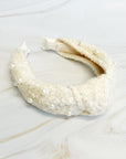 Pearl And Tweed Knotted Headband