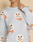 All  Over Snowman Holiday Knit Sweater