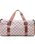 Checker Weekend Travel Luggage Tote Bag Check