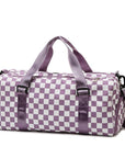 Checker Weekend Travel Luggage Tote Bag Check