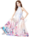 Women's Fashion Chiffon Maxi Dress by Claude