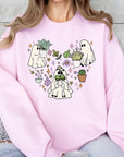 Ghost Plant Lover Graphic Fleece Sweatshirts