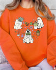 Ghost Plant Lover Graphic Fleece Sweatshirts