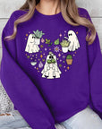 Ghost Plant Lover Graphic Fleece Sweatshirts