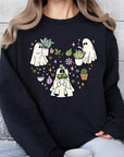 Ghost Plant Lover Graphic Fleece Sweatshirts