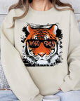 Who Dey Tiger Graphic Fleece Sweatshirts