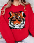 Who Dey Tiger Graphic Fleece Sweatshirts