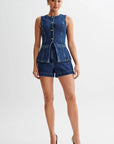 Women's Fashion Denim 2 Piece Set